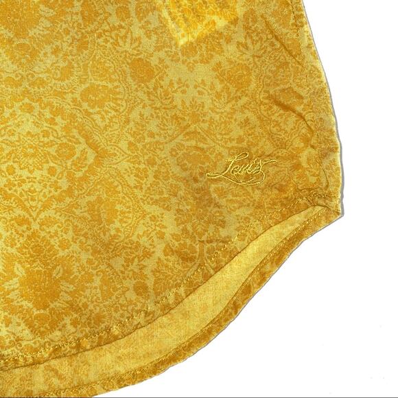 NEW Levi’s Printed Yellow Halter Tank Top Size XS - Picture 2 of 9